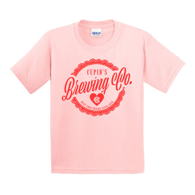 Kids Monogrammed 'Cupid's Brewing Co.' T-Shirt