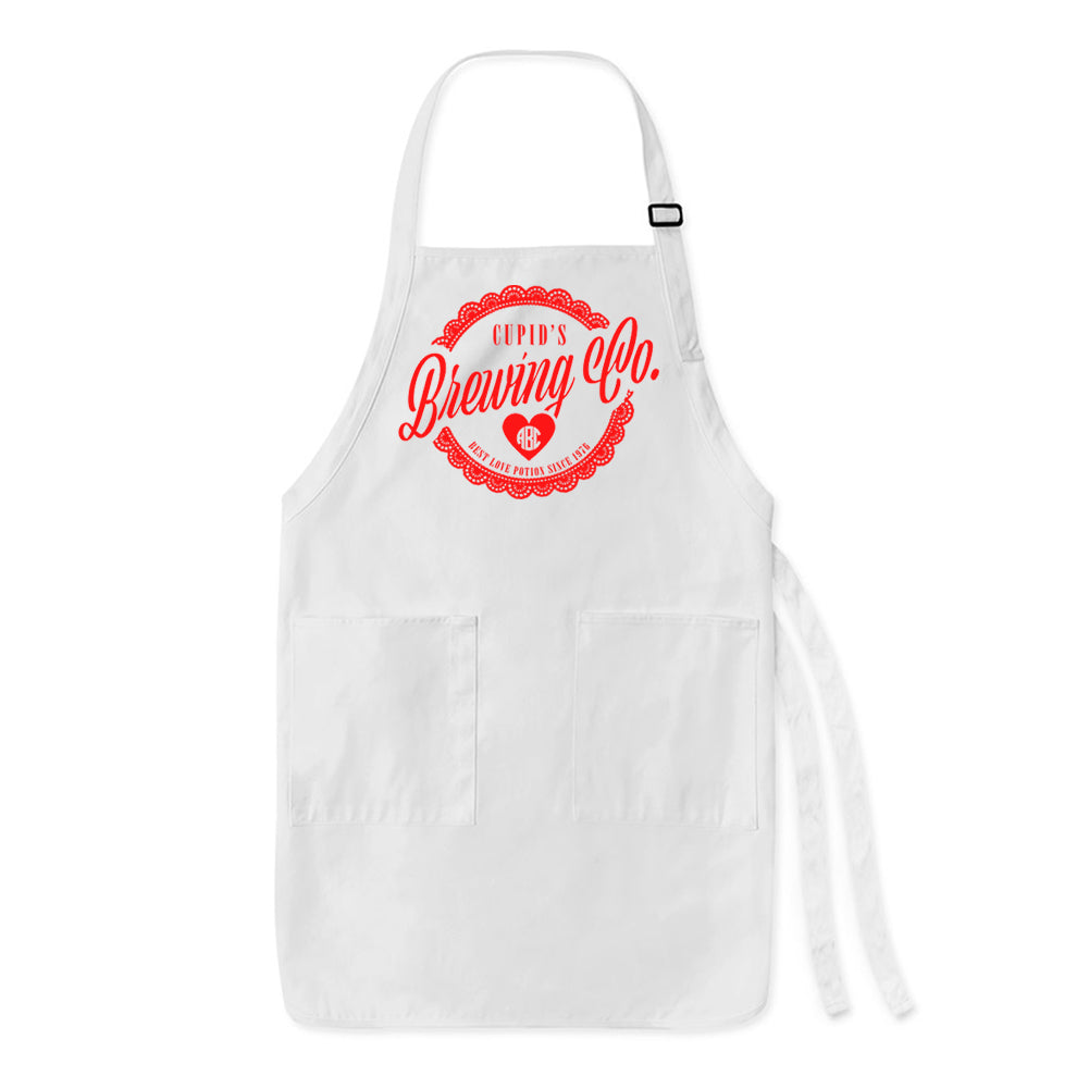 Monogrammed 'Cupid's Brewing Co.' Apron