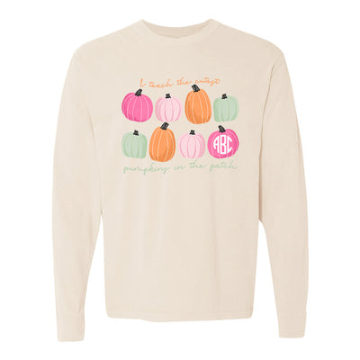 Monogrammed 'I Teach The Cutest Pumpkins' Long Sleeve T-Shirt