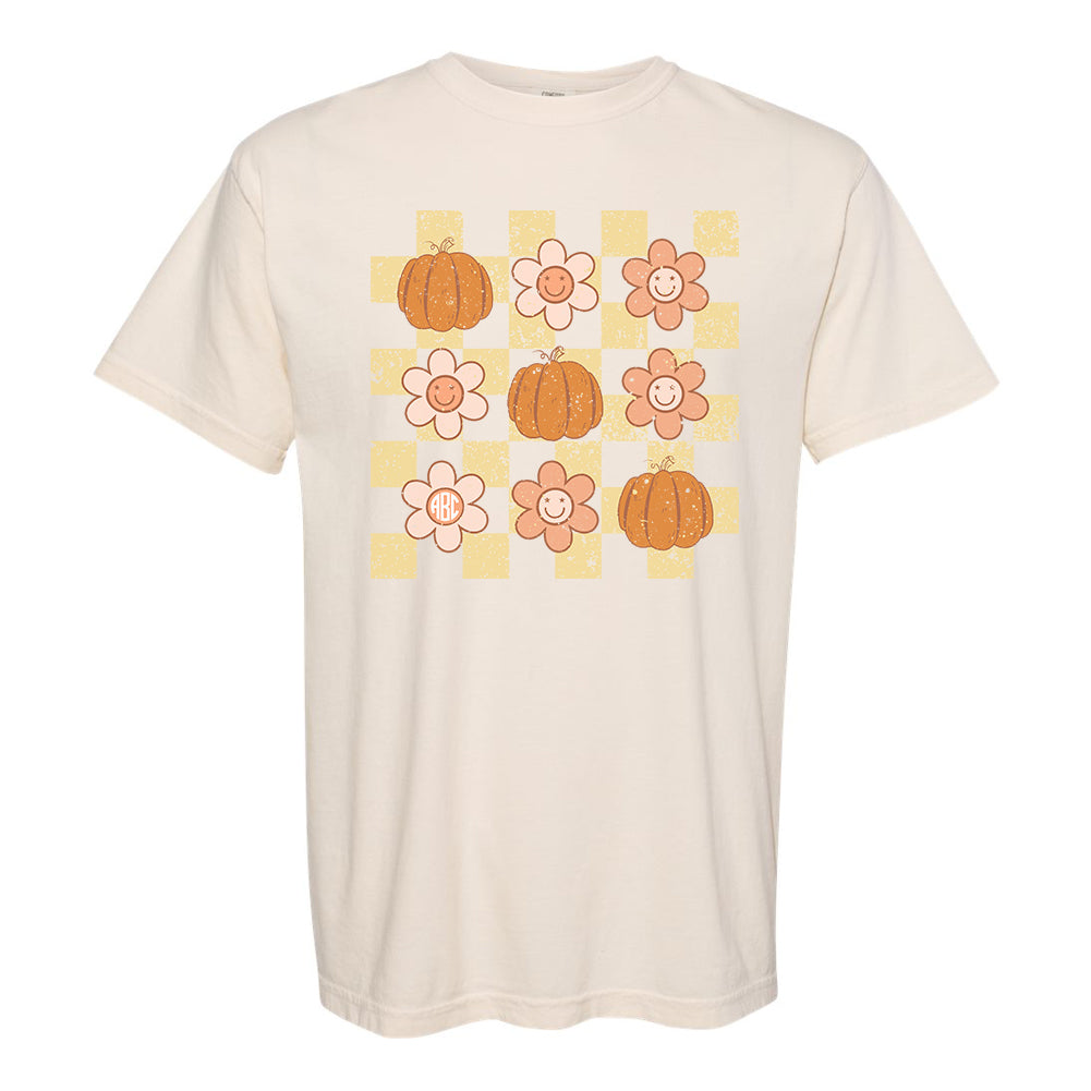 Monogrammed 'Daisy Pumpkin' T-Shirt