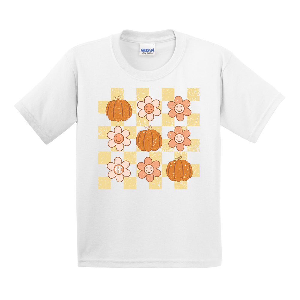 Kids Monogrammed 'Daisy Pumpkin' T-Shirt