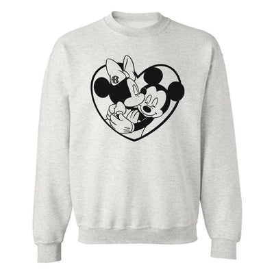 Monogrammed 'Mickey & Minnie Love' Crewneck Sweatshirt