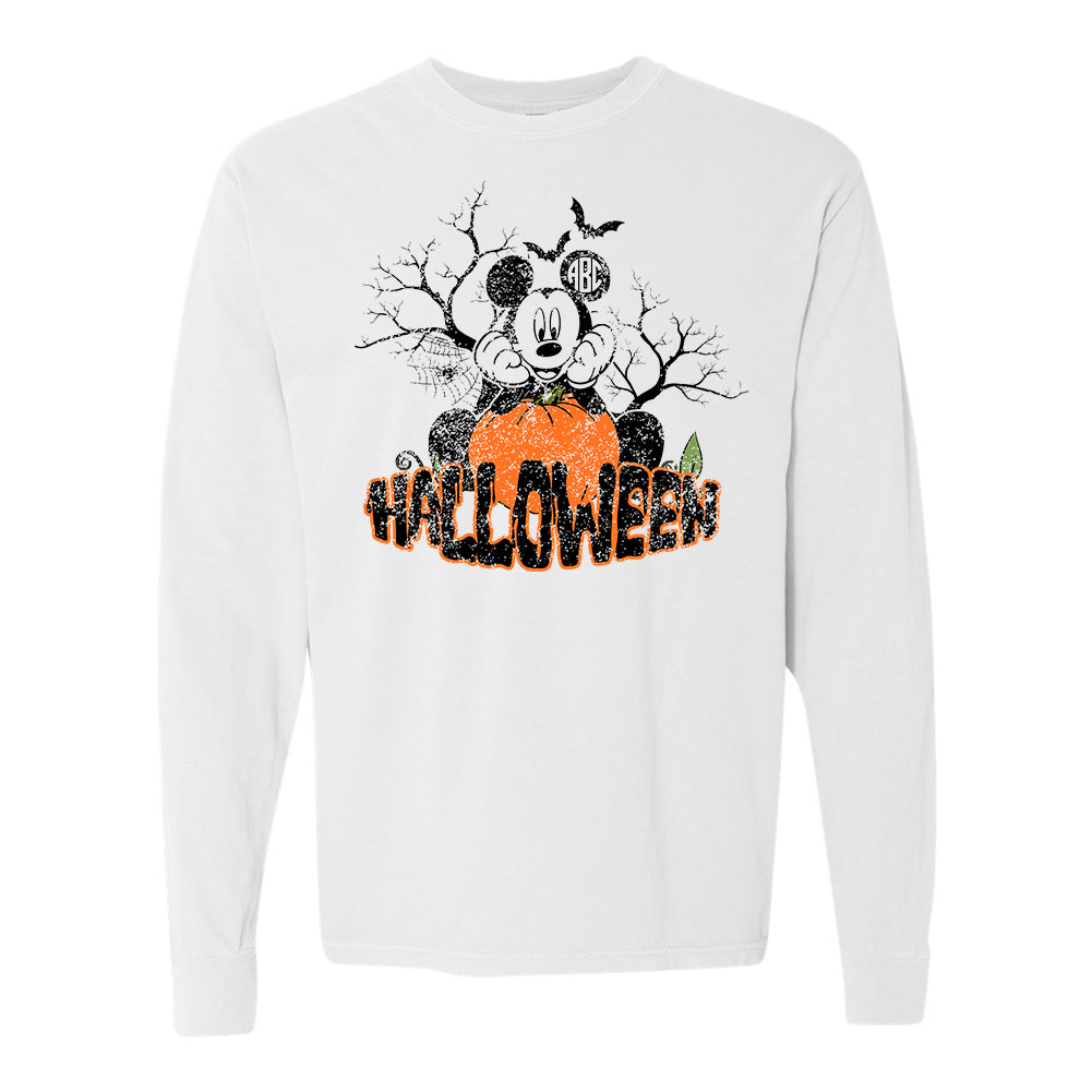Monogrammed 'Mickey Halloween' Long Sleeve T-Shirt
