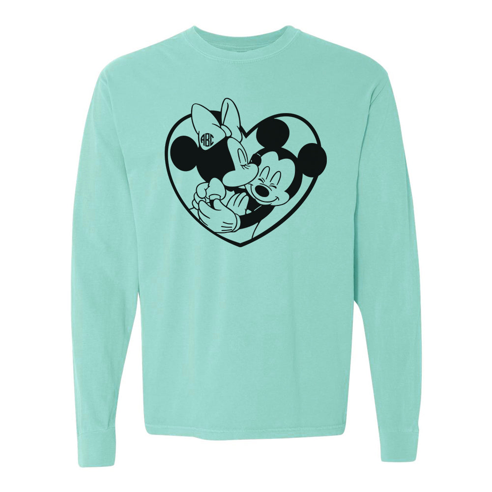 Monogrammed 'Mickey & Minnie Love' Long Sleeve T-Shirt
