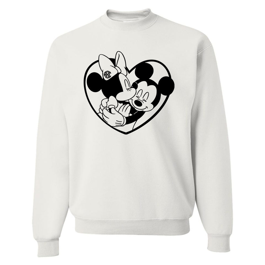 Monogrammed 'Mickey & Minnie Love' Crewneck Sweatshirt