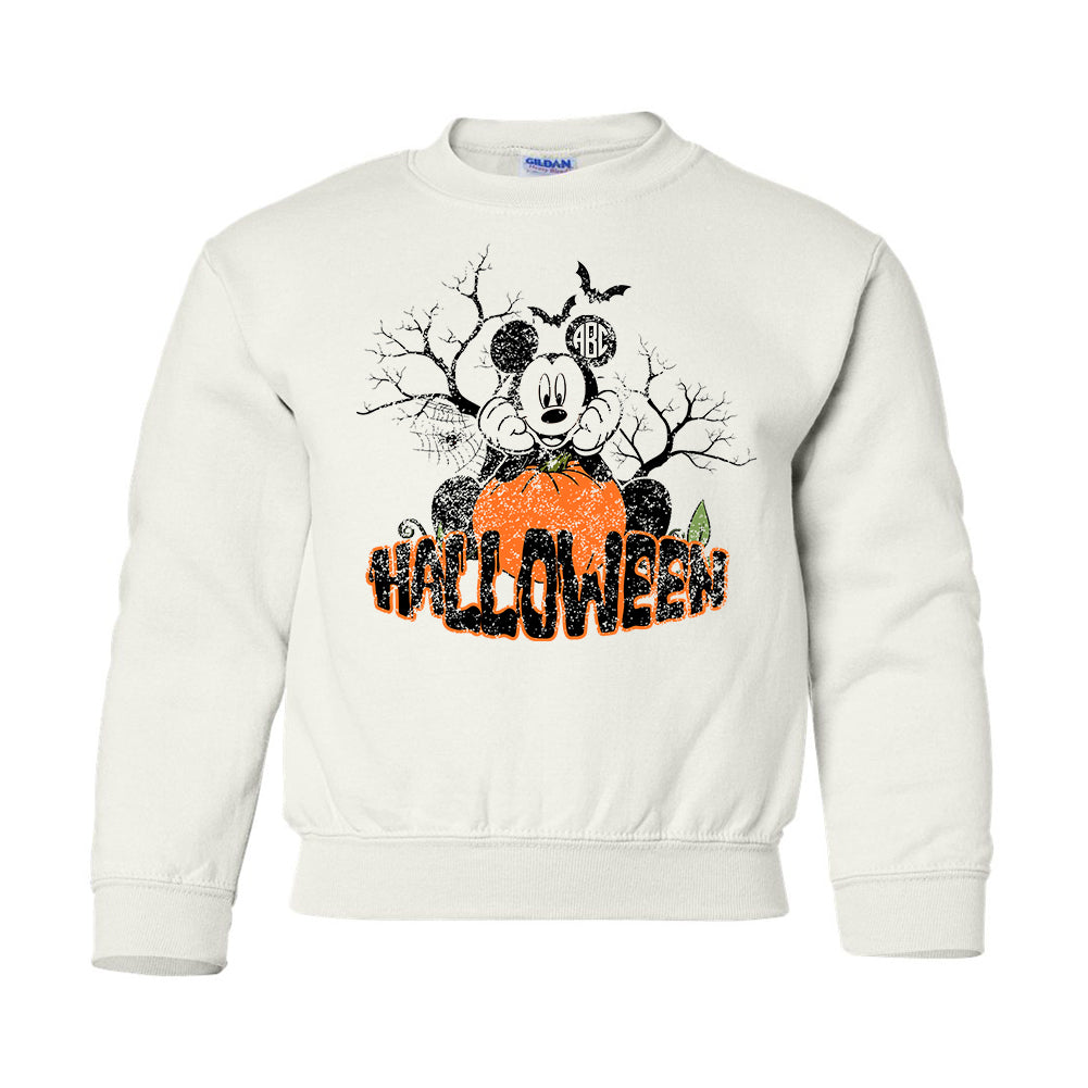 Kids Monogrammed 'Mickey Halloween' Crewneck Sweatshirt