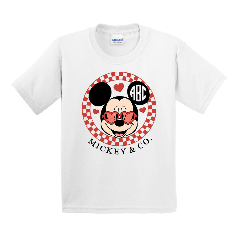 Kids Monogrammed 'Mickey/Minnie Valentine's Day' T-Shirt