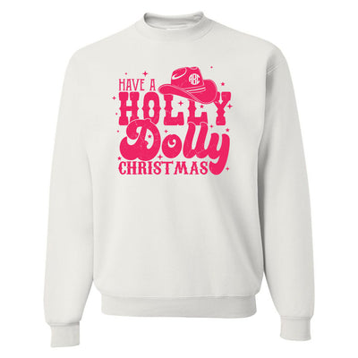 Monogrammed 'Holiday Dolly' Crewneck Sweatshirt