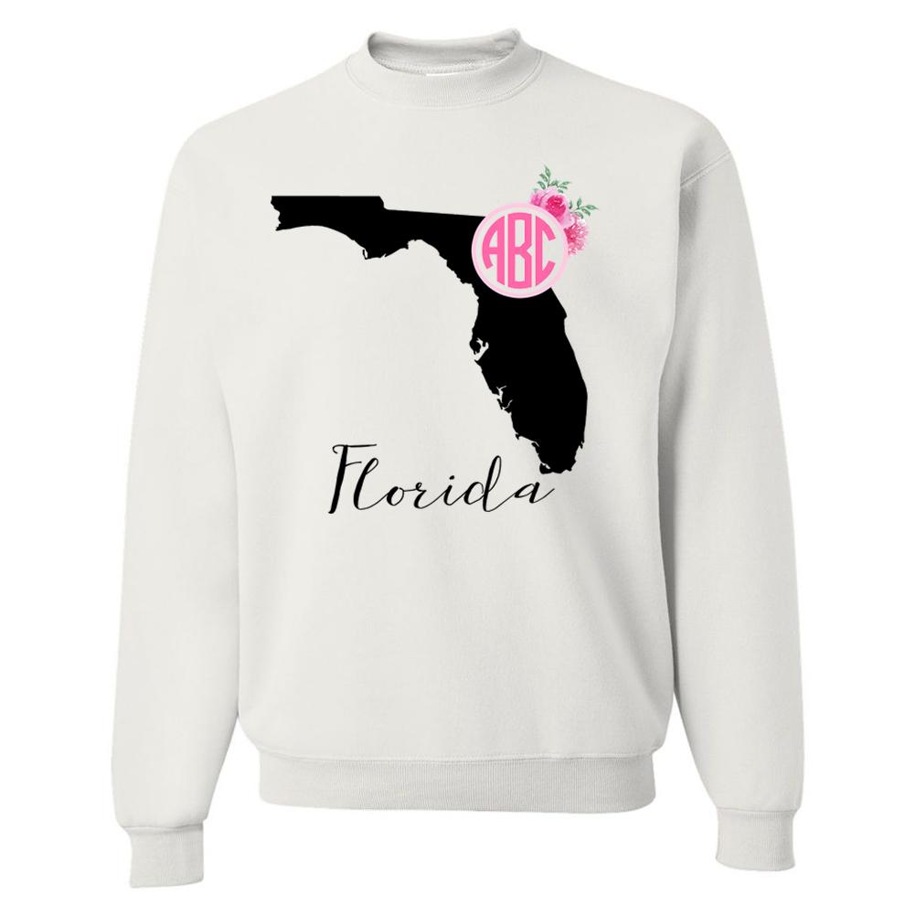 Monogrammed Florida State Pride Crewneck Sweatshirt