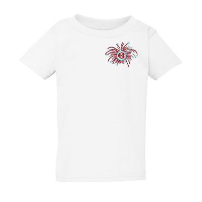 Kids Monogrammed Fireworks T-Shirt