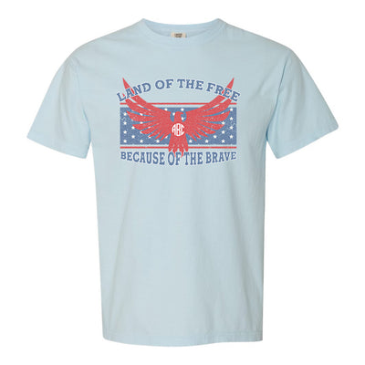Monogrammed 'Land Of The Free' Tee