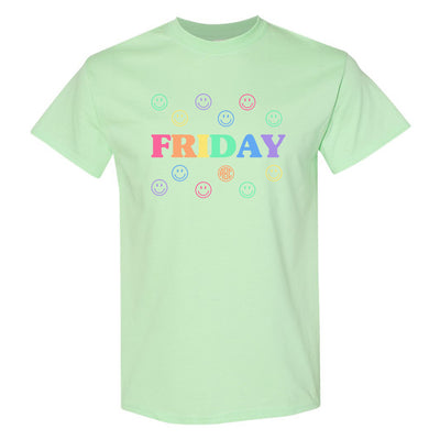 Monogrammed 'Smile, It's Friday' Basic T-Shirt
