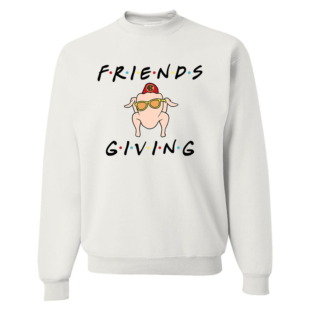 Monogrammed 'Friendsgiving' Crewneck Sweatshirt
