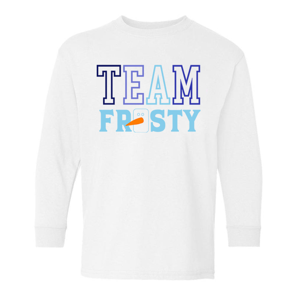 Kids 'Team Frosty' Long Sleeve T-Shirt