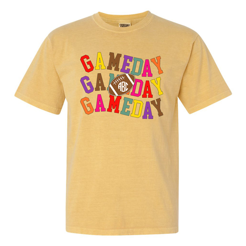 Monogrammed 'Retro Game Day' T-Shirt