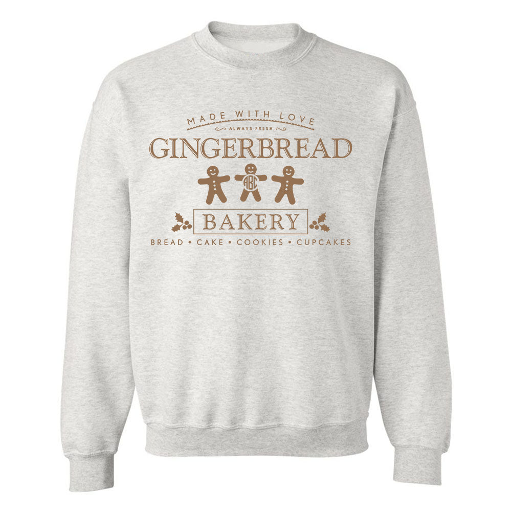 Monogrammed 'Gingerbread Bakery' Crewneck Sweatshirt