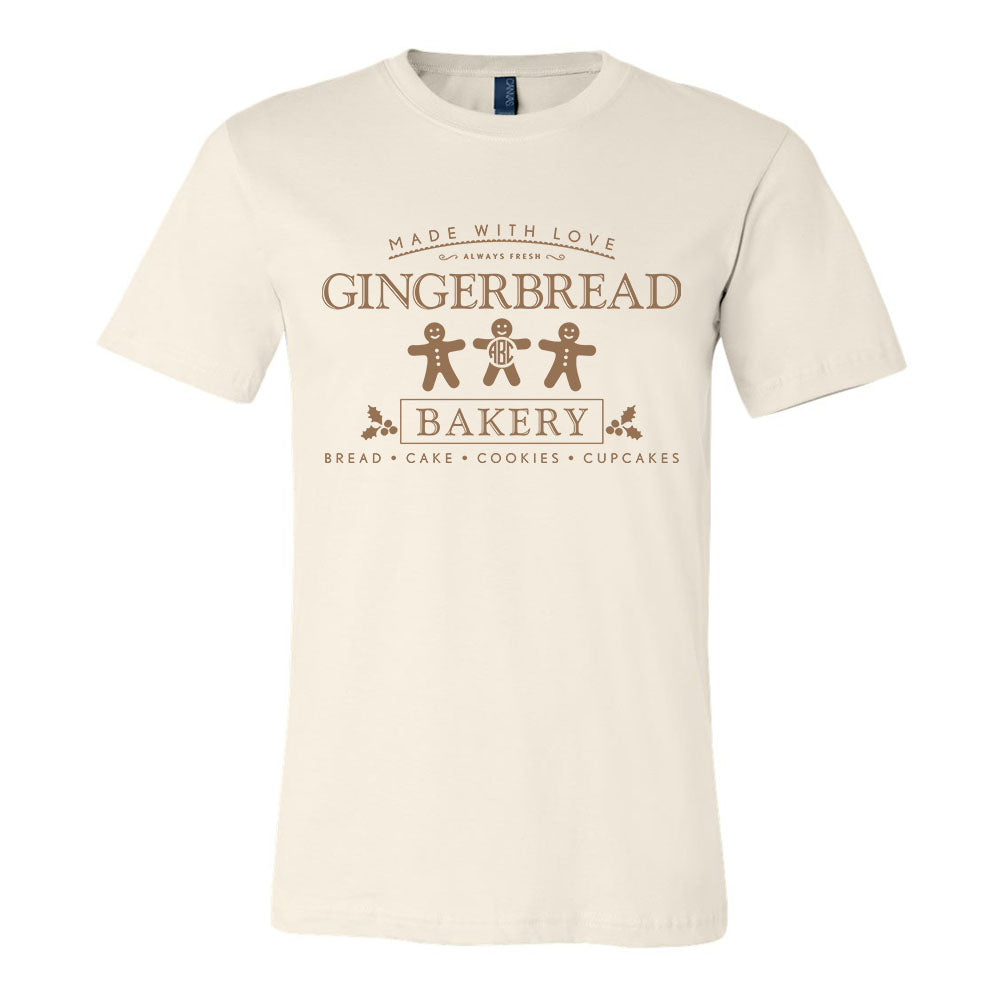 Monogrammed 'Gingerbread Bakery' Premium T-Shirt