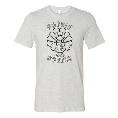 Monogrammed 'Gobble Gobble' Premium T-Shirt