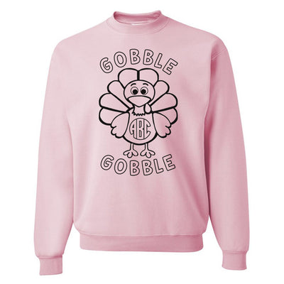 Monogrammed 'Gobble Gobble' Crewneck Sweatshirt