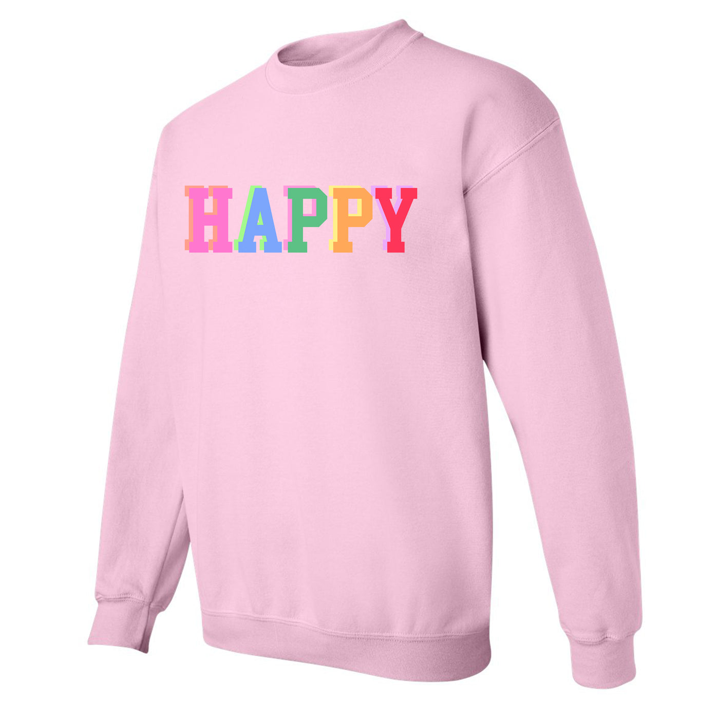 'Colorful Block Words' Crewneck Sweatshirt