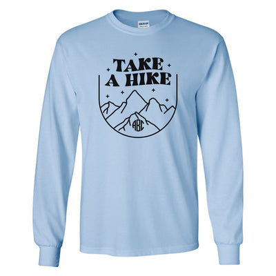 Monogrammed 'Take a Hike' Basic Long Sleeve T-Shirt