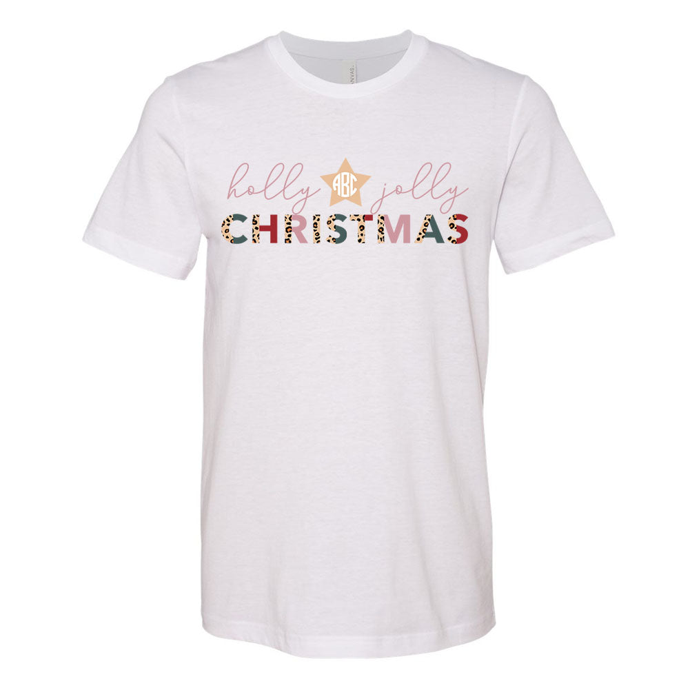 Holly Jolly Christmas Monogram Shirt