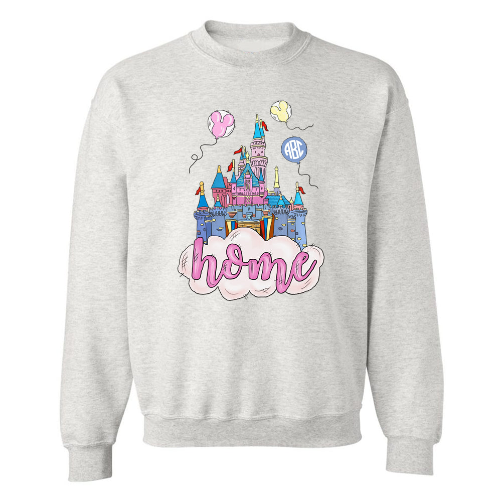 Monogrammed 'Disney Is Home' Crewneck Sweatshirt