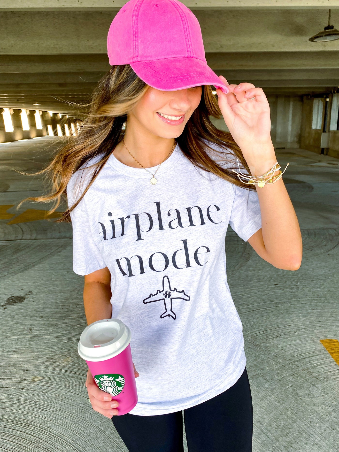 Monogrammed 'Airplane Mode' Premium T-Shirt