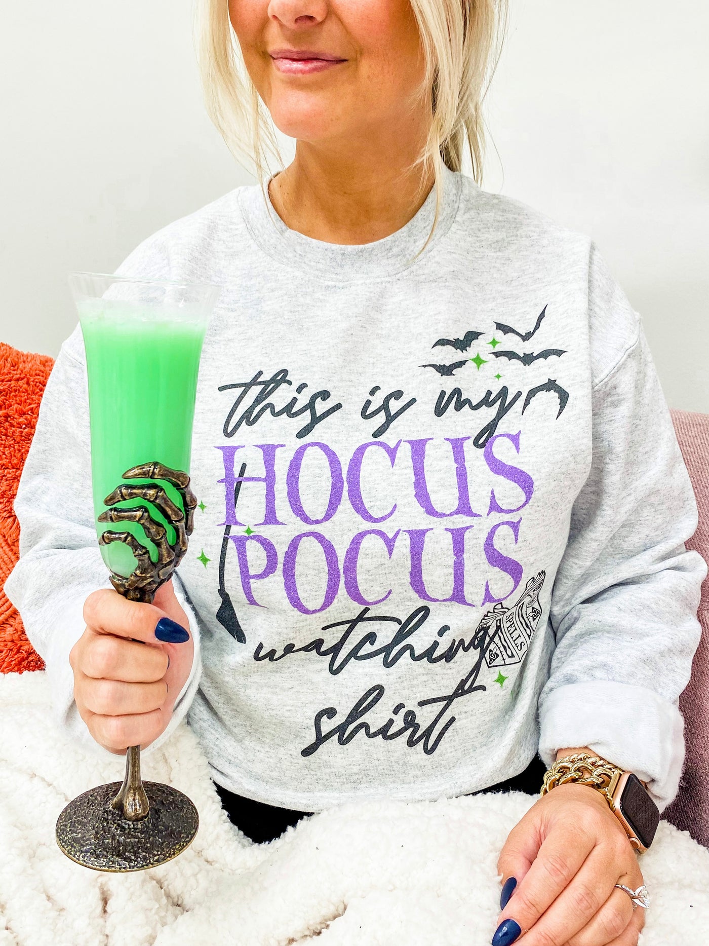 'This Is My Hocus Pocus Watching Shirt' Crewneck Sweatshirt