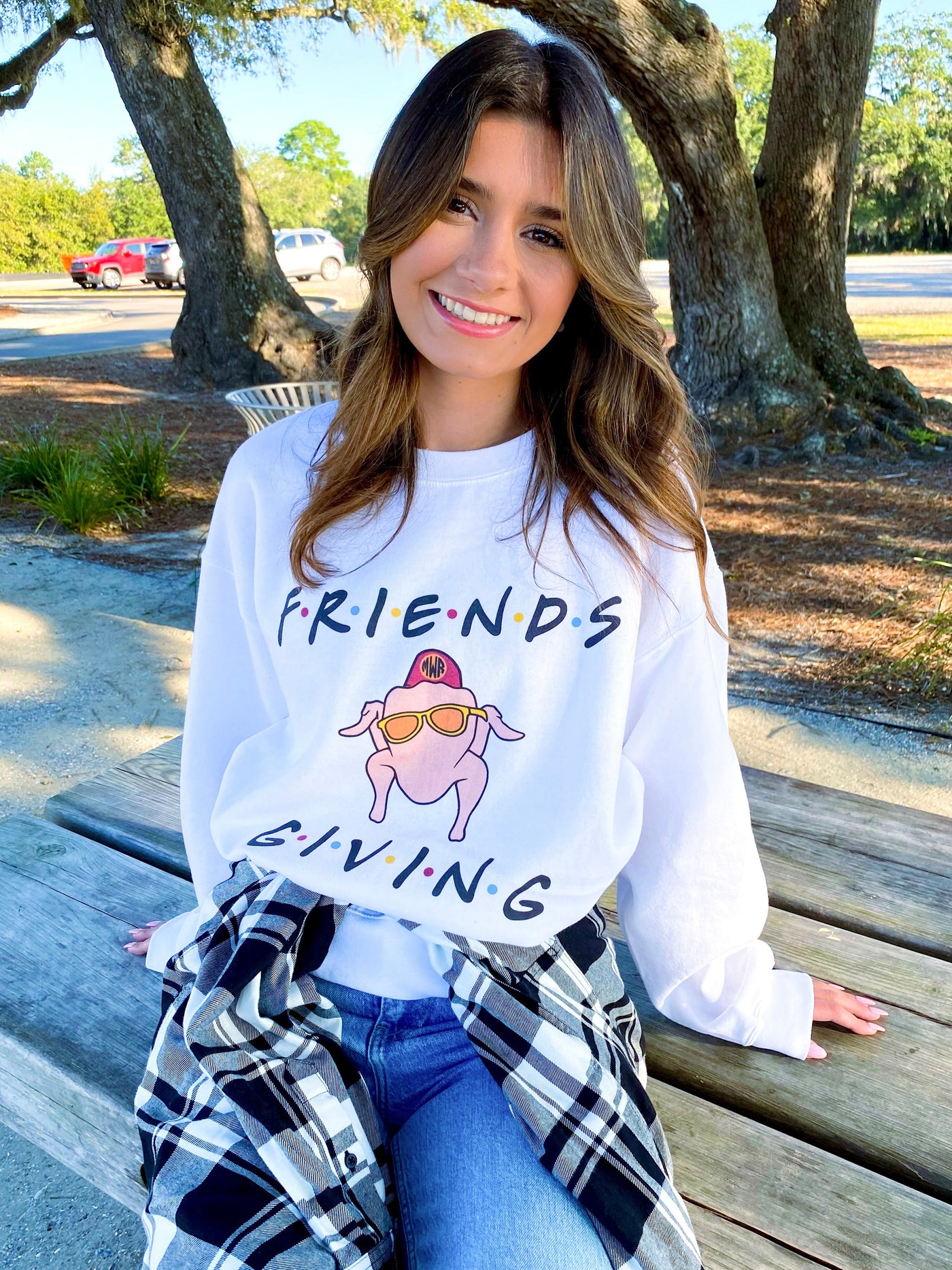 Monogrammed 'Friendsgiving' Crewneck Sweatshirt