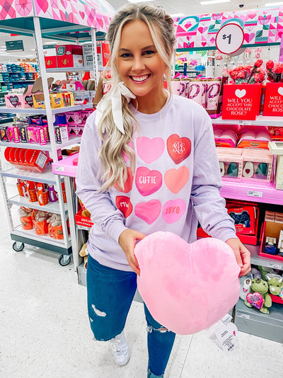 Monogrammed 'Candy Hearts' 2nd Edition Long Sleeve T-Shirt