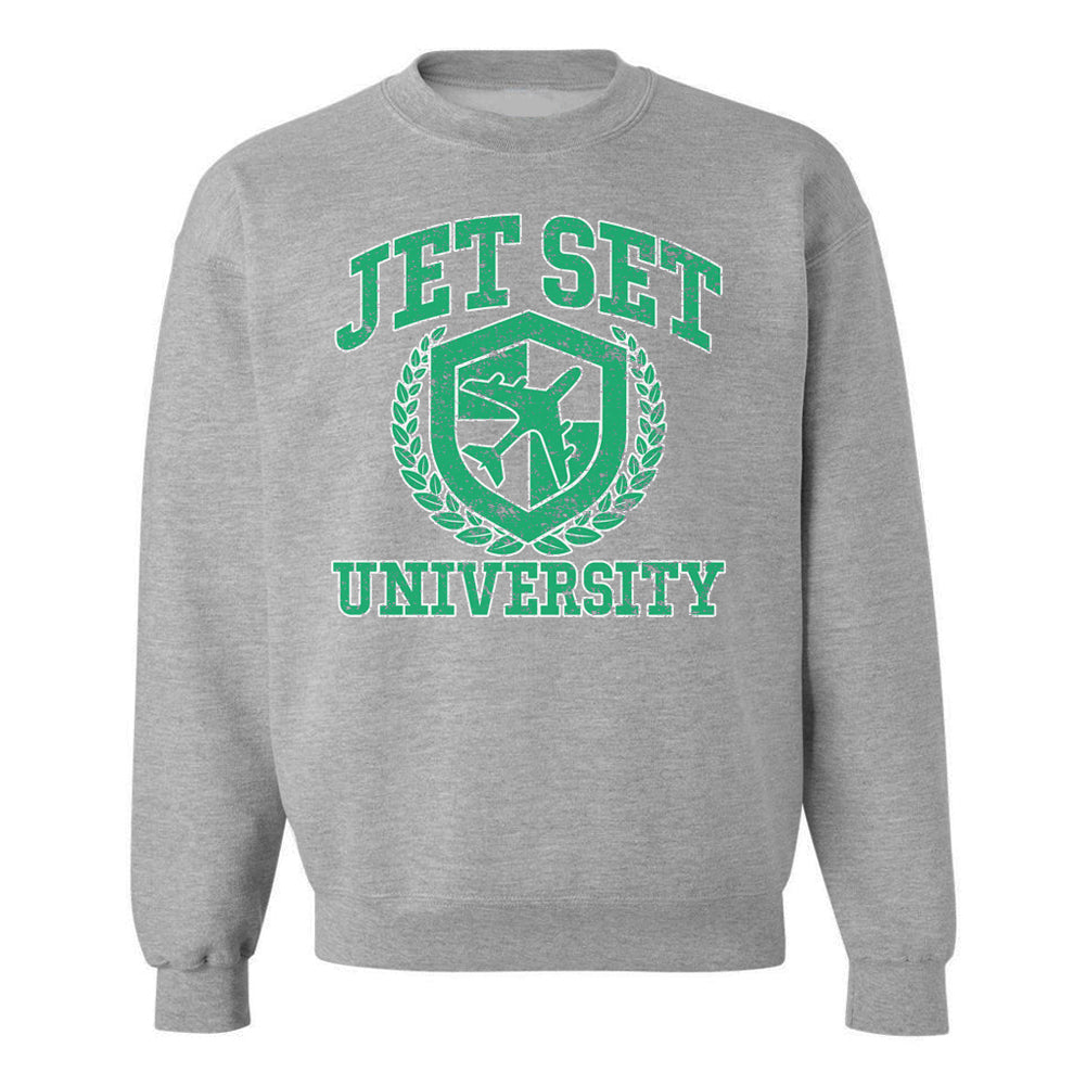'Jet Set University' Crewneck Sweatshirt