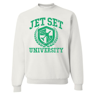 'Jet Set University' Crewneck Sweatshirt