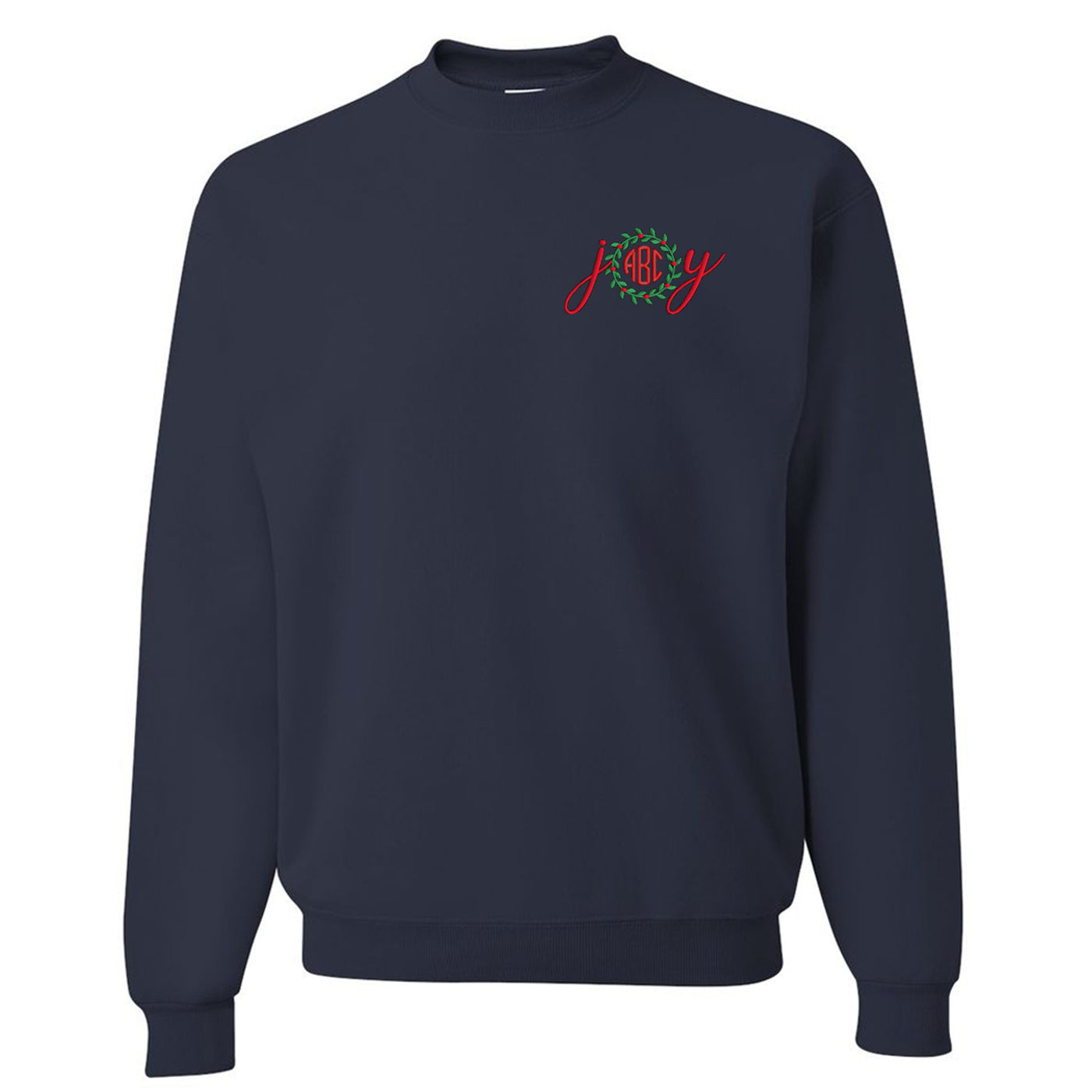 Monogrammed 'Joy' Crewneck Sweatshirt