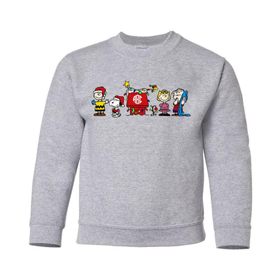Kids Monogrammed 'Charlie Brown Christmas' Crewneck Sweatshirt