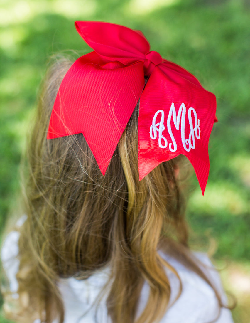 Kids Monogrammed Hair Bow for Girls