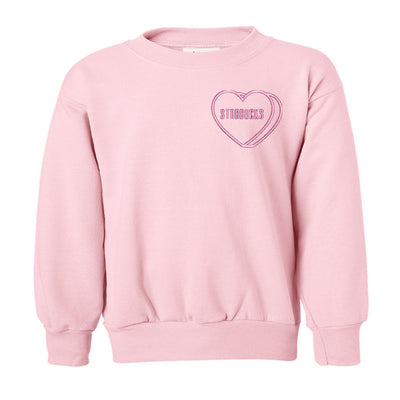Kids Make It Yours™ 'Candy Heart' Embroidered Sweatshirt
