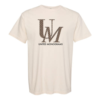 UM Brown Designer Pattern T-Shirt