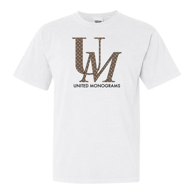 UM Brown Designer Pattern T-Shirt