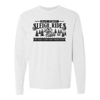 Monogrammed 'Main Street Mickey Sleigh Rides' Long Sleeve T-Shirt