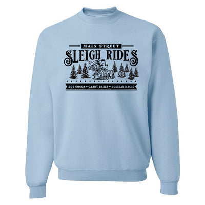Monogrammed 'Main Street Mickey Sleigh Rides' Crewneck Sweatshirt