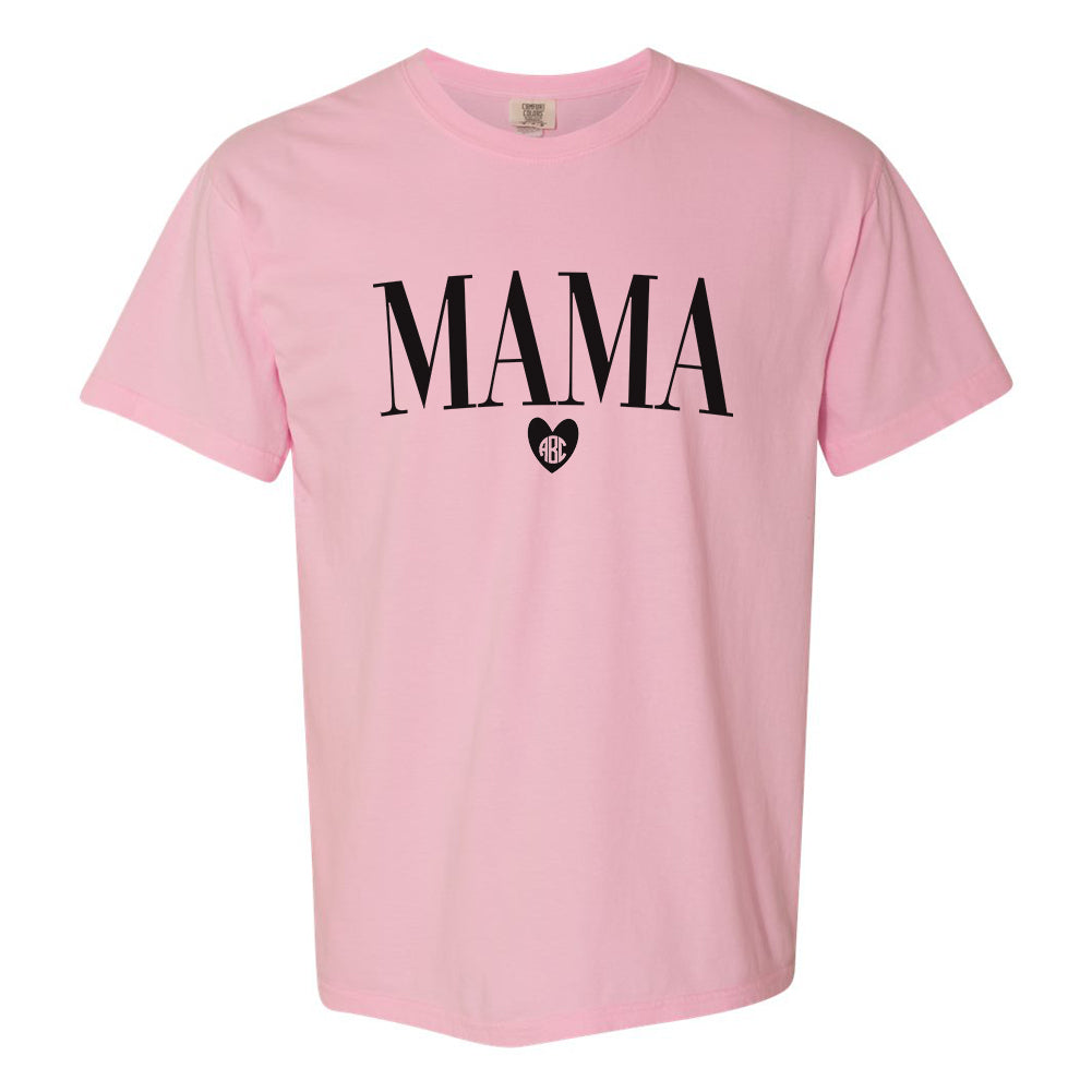 Monogrammed 'Mama Heart' T-Shirt