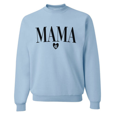 Monogrammed 'Mama Heart' Crewneck Sweatshirt