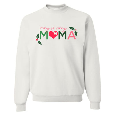 Mother Mom Mama CHristmas Monogram Sweatshirt