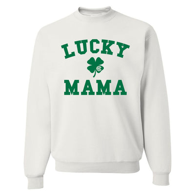 Monogrammed 'Lucky Mama' Crewneck Sweatshirt