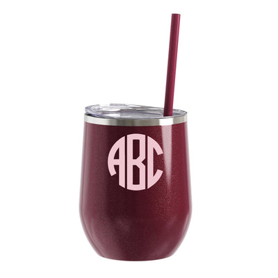 Monogrammed Wine Tumbler