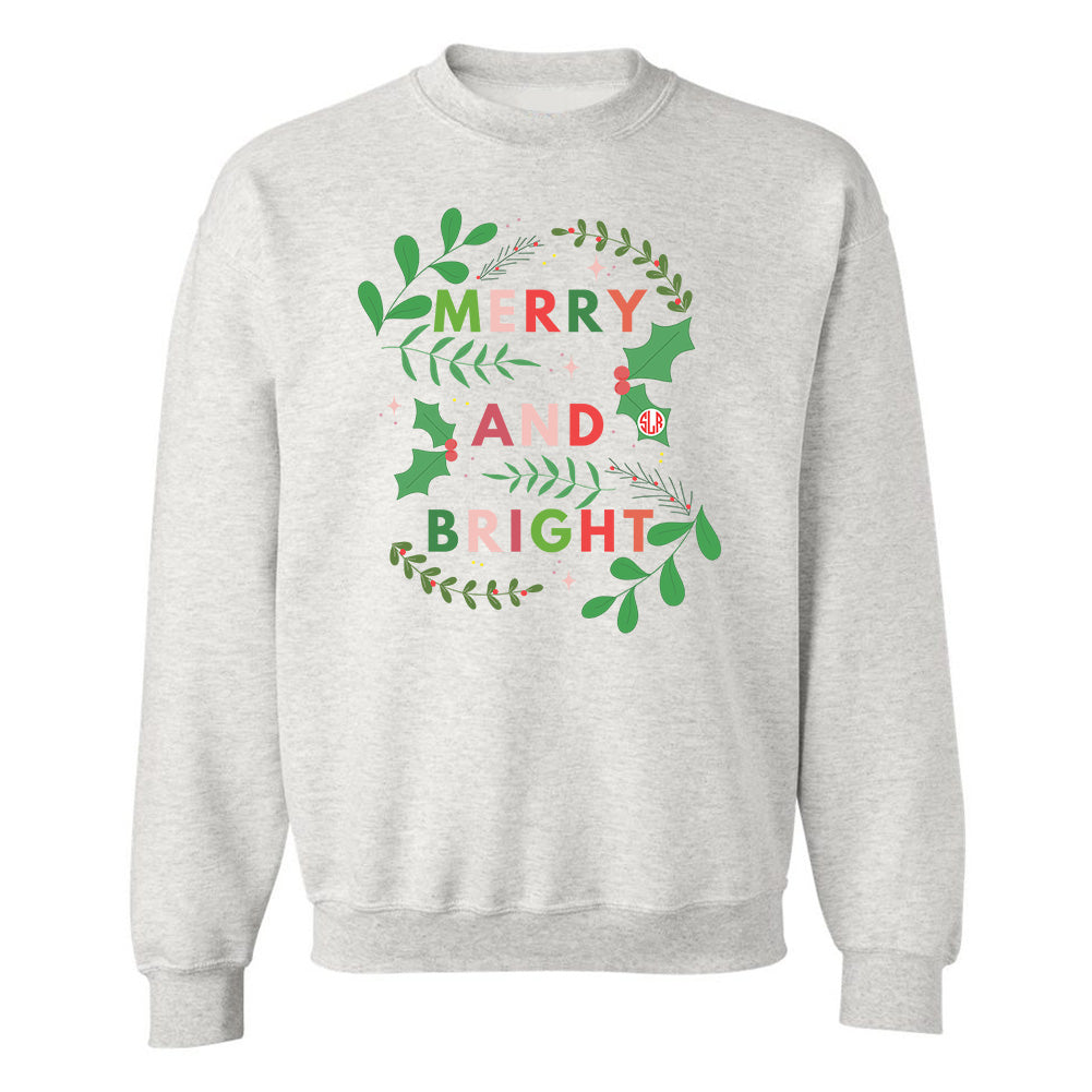 Monogrammed 'Merry Mistletoe' Crewneck Sweatshirt