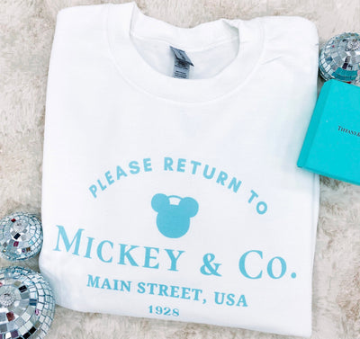 'Return To Mickey & Co.' Crewneck Sweatshirt