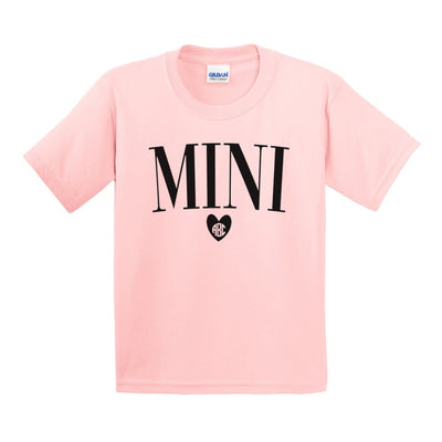Kids Monogrammed 'Mini Heart' T-Shirt
