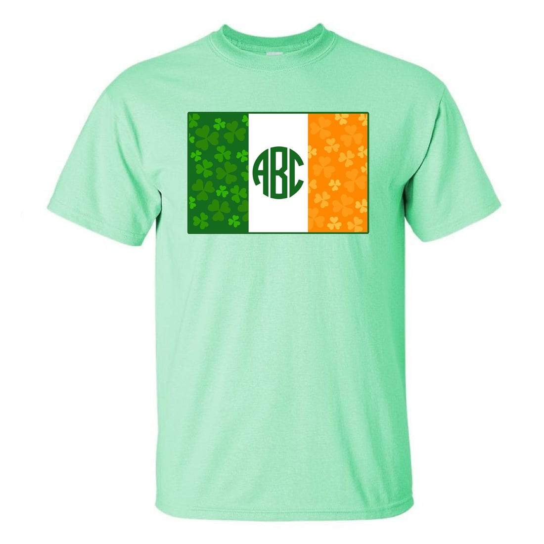 Mint Monogrammed T-Shirt St- Patricks Day